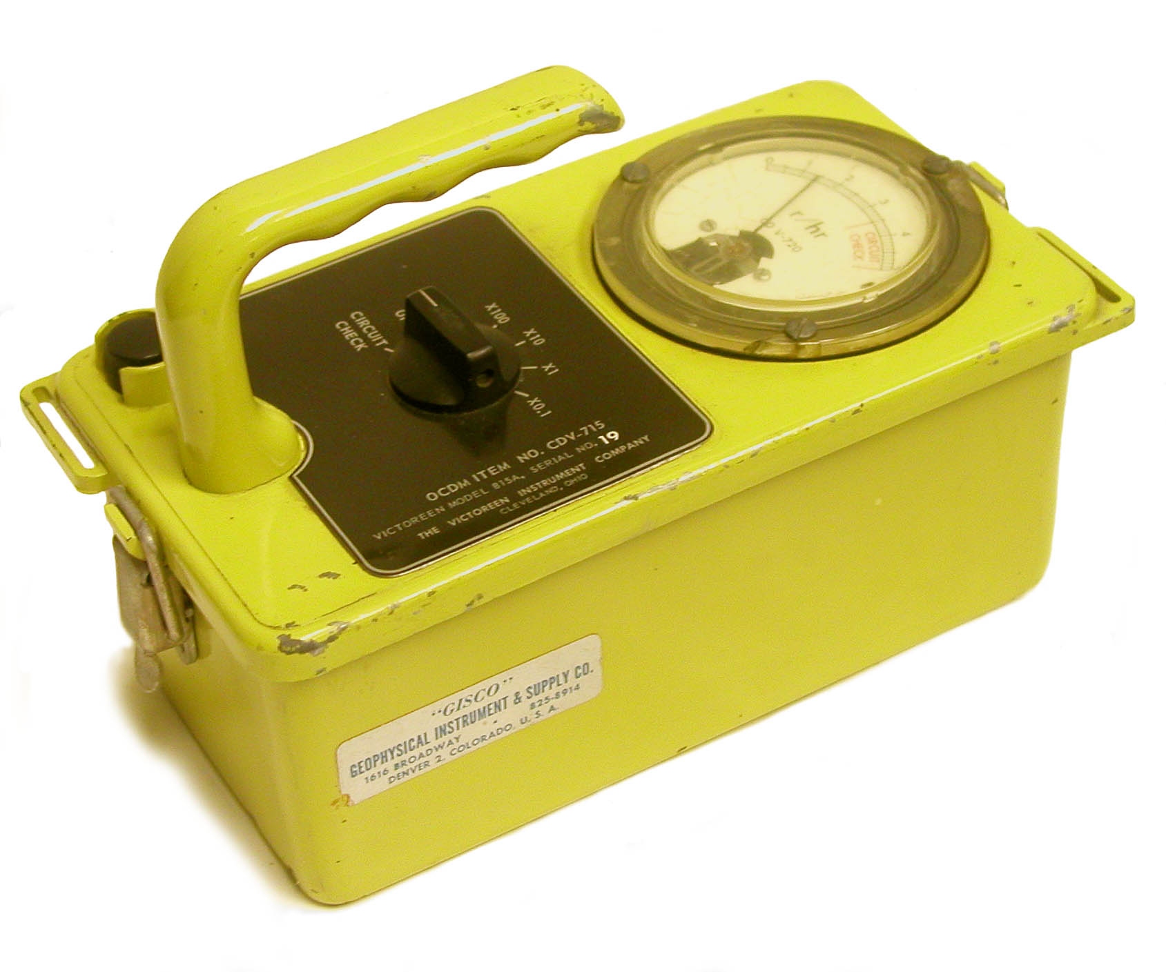 Victoreen CDV-715 Model 815A Survey Meter