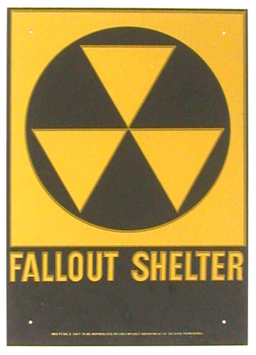 Civil Defense Fallout Shelter Sign