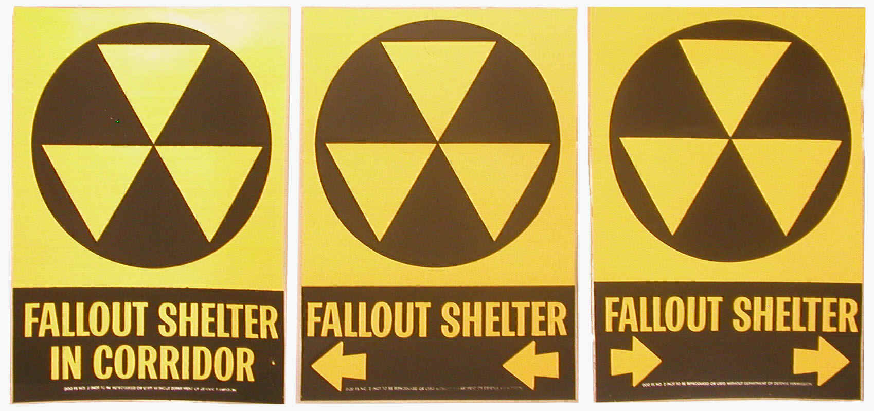 Civil Defense Fallout Shelter Sign