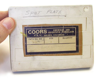 Uranium spot plate