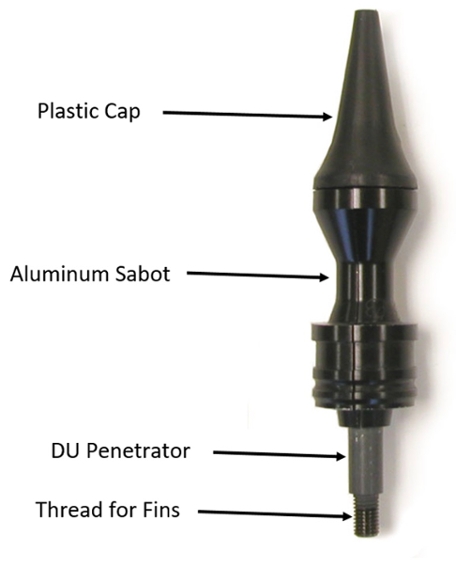 Depleted uranium penetrator