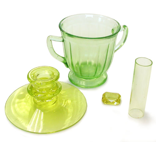 Vaseline glass dinnerware