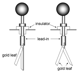 Electroscope diagram