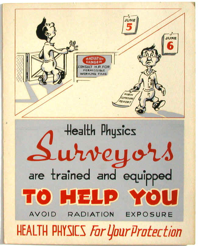 Health Physics Poster from Oak Ridge National Laboratory (1947)