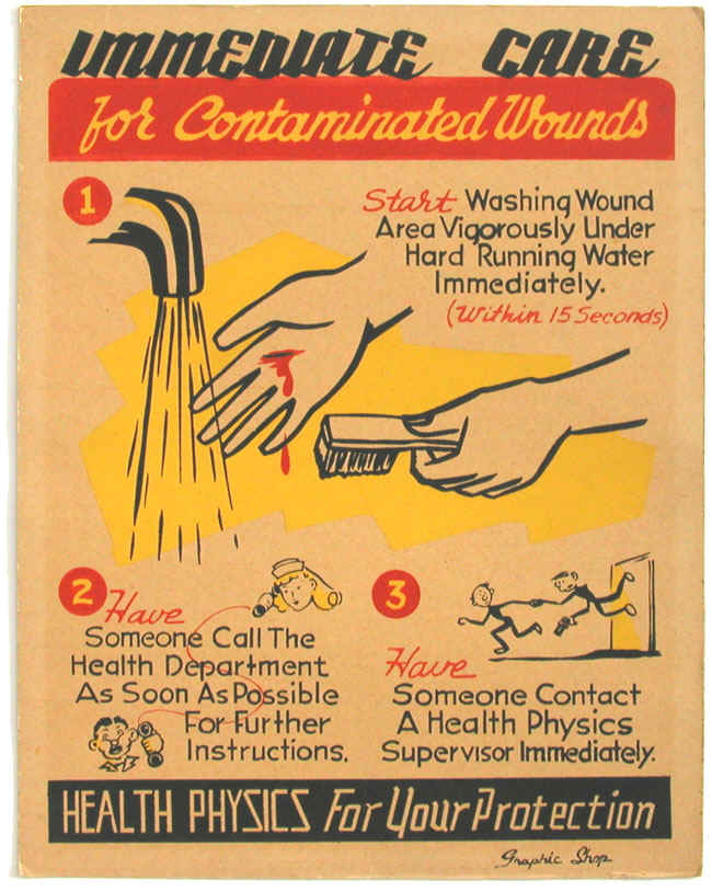 Health Physics Poster from Oak Ridge National Laboratory (1947)