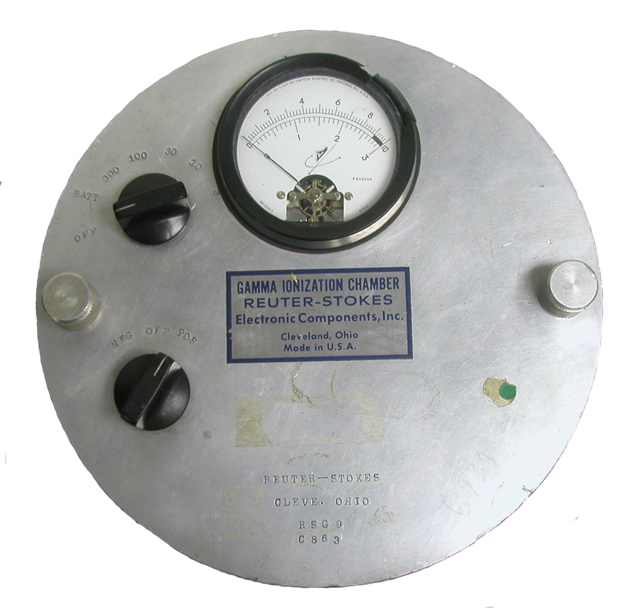 Predecessor to the Reuter-Stokes RS 111 Pressurized Ion Chamber