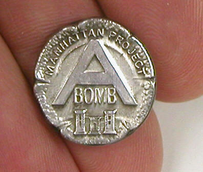 Silver Manhattan Project Pin