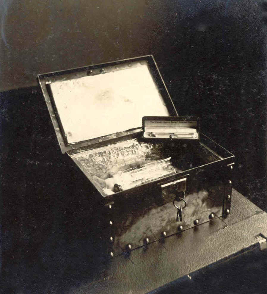 Lead-Lined Box Containing Radium Salts