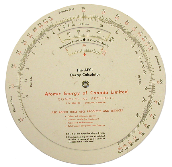 AECL Decay Calculator (1960s)