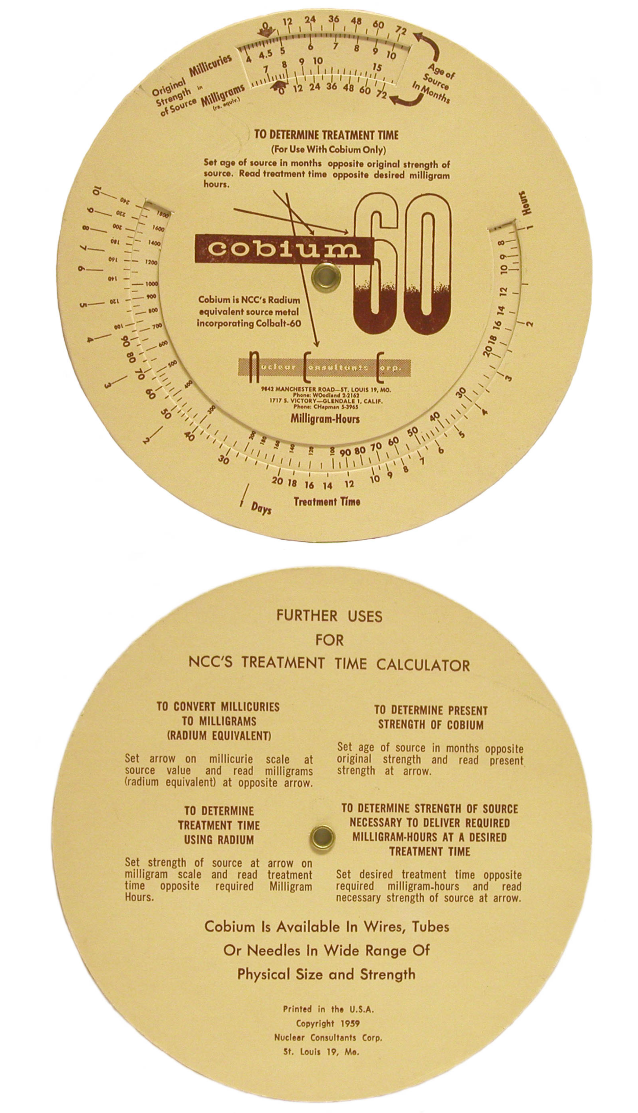 Cobium 60 Calculator