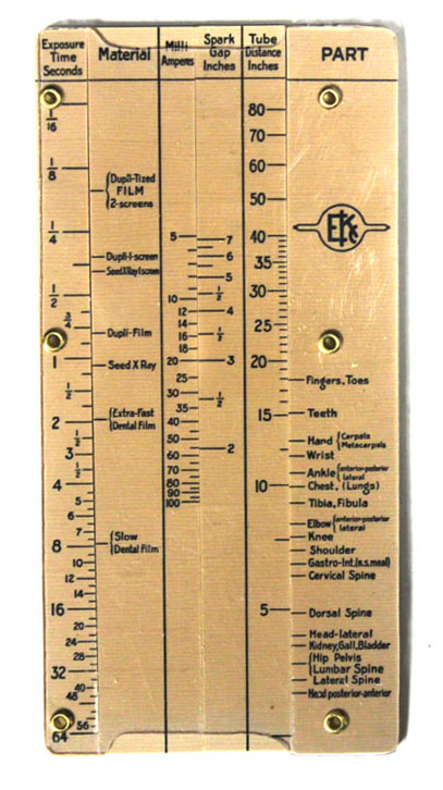 Eastman X-Ray Exposure Rule