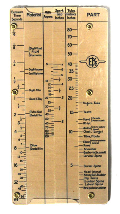 Eastman X-Ray Exposure Rule