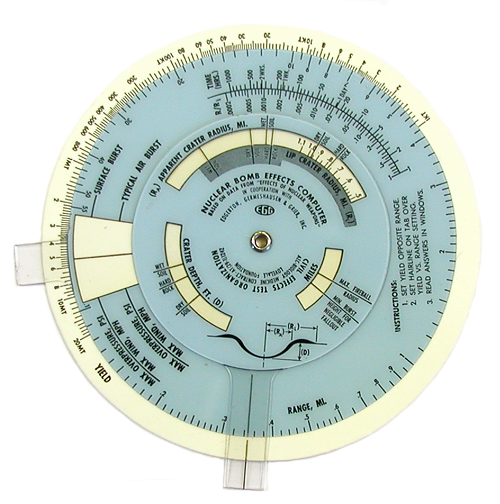 Nuclear Bomb Effects Computer by EG&G (ca. 1960)