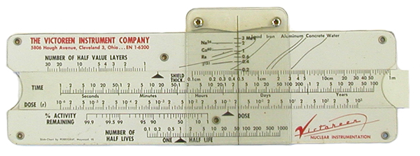 Victoreen Health Physics Slide Rule (ca. 1980)