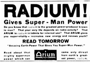 Arium Radium Tablets (ca. 1925)