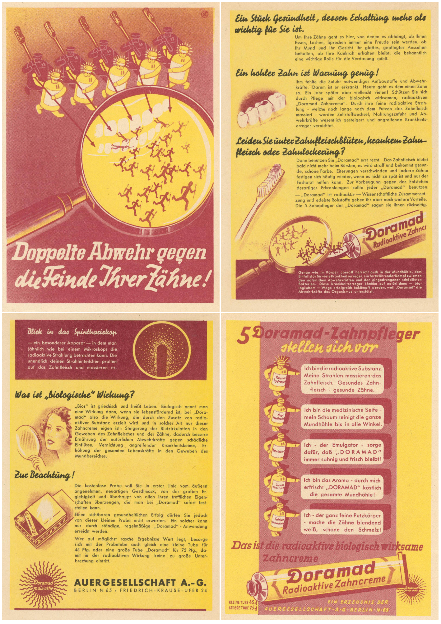 Doramad Radioactive Toothpaste (ca. 1940-1945) 