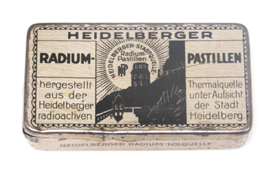 Radium Pastille Containers from Germany