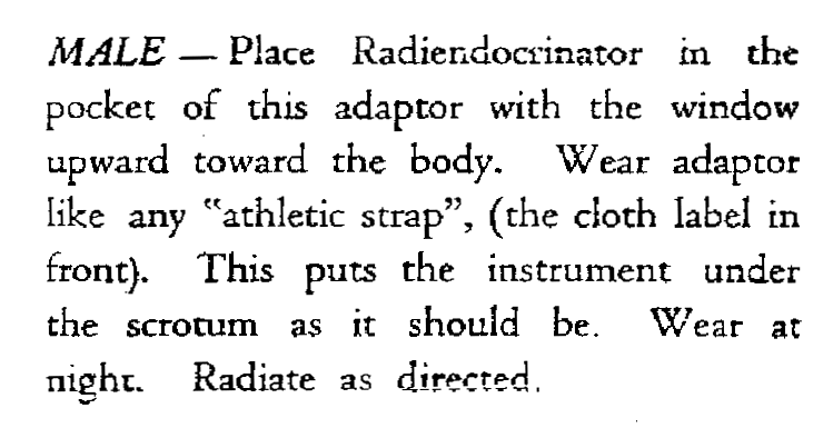 The Radiendocrinator (ca. 1924-1929)