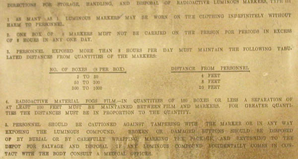 Deck marker box inside label