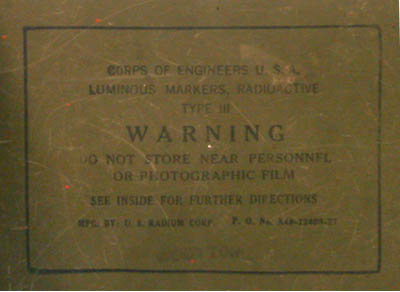 Deck marker box label
