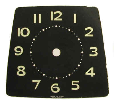 Radioluminescent clock face radium