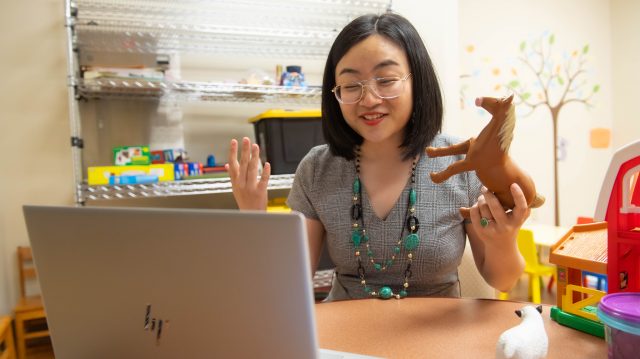 Ying Hao, assistant professor of communication sciences and disorders at the University of Mississippi