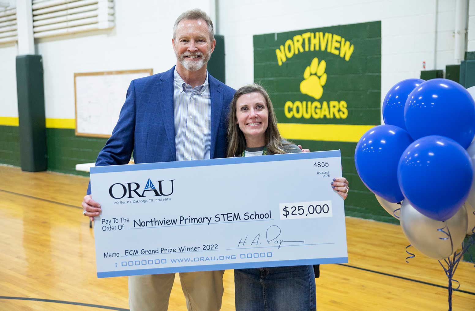 Stacey Whaley, third grade teacher at Northview Primary STEM School in Kodak, Tenn., was named winner of the $25,000 grand prize in ORAU’s 2022 Extreme Classroom Makeover