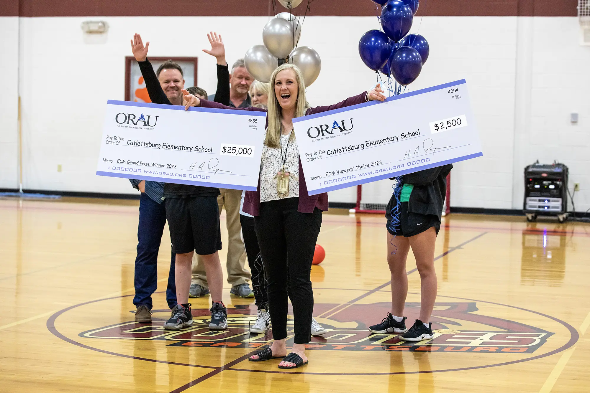 Danielle Roderick, teacher at Catlettsburg Elementary School in Sevierville, Tennessee, was named winner of the $25,000 grand prize in ORAU’s 2023 Extreme Classroom Makeover
