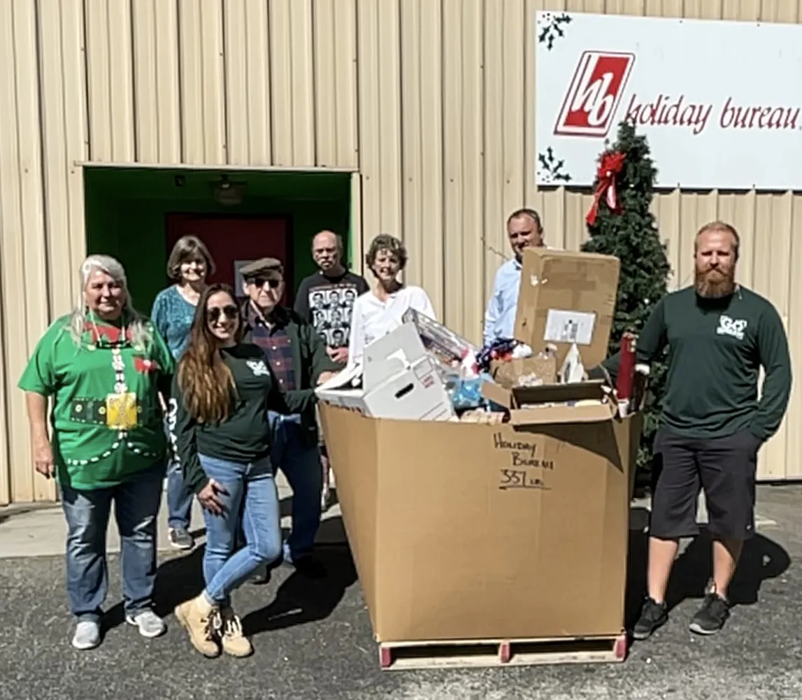 ORAU employees donate more than 300 pounds of toys and household items to Holiday Bureau