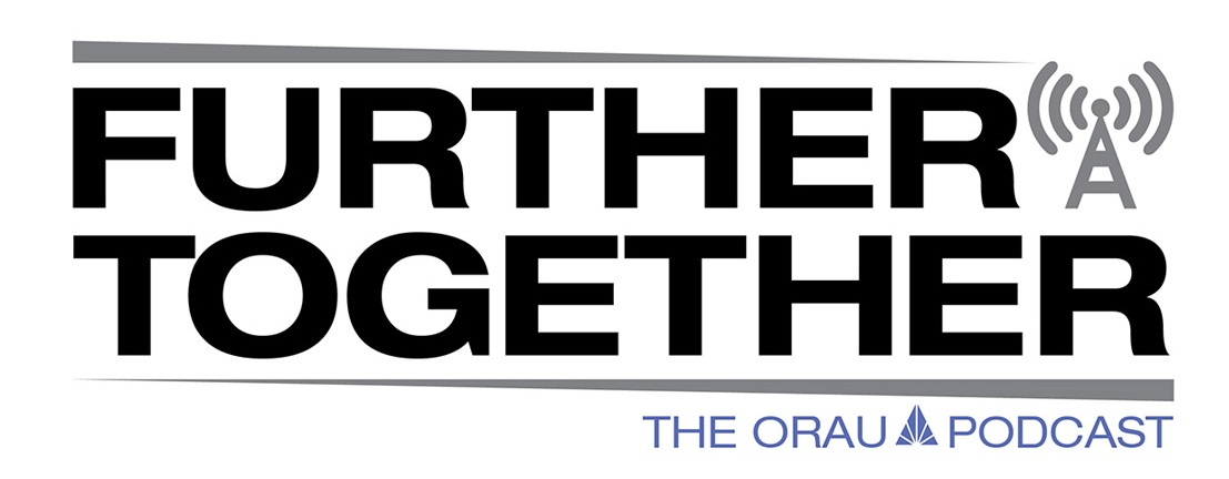 Logo for Further Together podcast